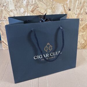 Luxury Soft Touch Lamination Paper Gift Bag With Ribbon Tie