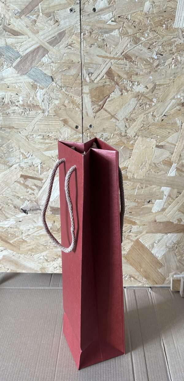 Luxury Kraft Paper Bottle Bag With Window - Image 2
