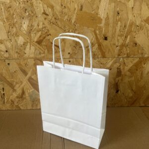 White A5 Paper Kraft Bag with Twisted Handles