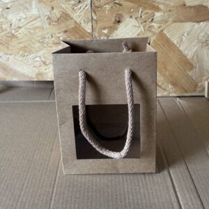 Luxury Kraft Paper Gift Bag With Window