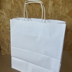 White A3 Paper Kraft Bag with Twisted Handles
