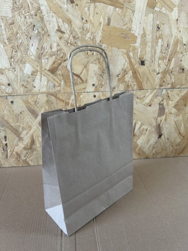 Brown A5 Paper Kraft Bag with Twisted Handles - Image 2