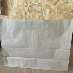 Brown Landscape Paper Kraft Bag with Twisted Handles